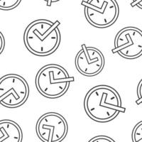 real hora icono sin costura modelo antecedentes. reloj vector ilustración en blanco aislado antecedentes. reloj negocio concepto.