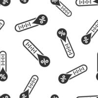 Humidity icon seamless pattern background. Climate vector illustration on white isolated background. Temperature forecast business concept.
