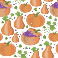 PUMPKIN FUN Halloween Seamless Pattern Vector Illustration