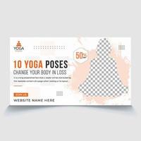 Yoga expert class vector eps file web video thumbnail design