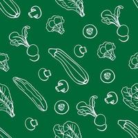 PALEO GREEN Healthy Food Low Carb Diet Seamless Pattern Print vector