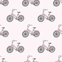 BICYCLE Transport Travel Seamless Pattern Vector Illustration