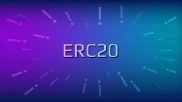 ERC20 Ethereum Request for Comments unique identifier of the Ethereum standard with exclamation marks. ERC20 tokens adopt this standard for development and voting protocols. vector