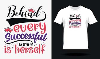 Happy women's day-Women's Day T-shirt Design. Hand drawn lettering women day SVG tshirt design vector