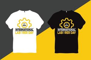internacional obrero día labor día citar t camisa diseño vector