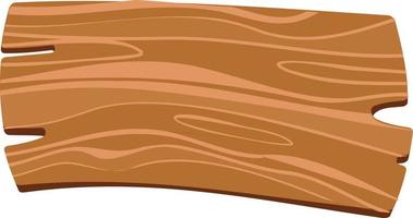 Wooden board for decoration. vector