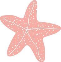 el estrella de mar es un hermosa mar criatura ese es conformado me gusta un cinco puntas estrella. vector