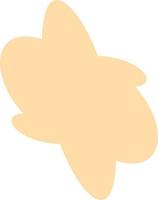 Abstract figure with curved shapes. vector