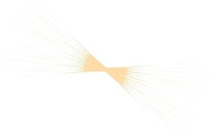 Abstract figure with rays. vector