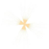 Abstract figure with rays. vector