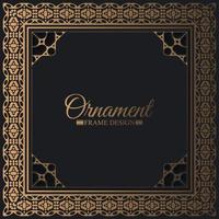 Elegant decorative frame design background vector