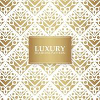 Luxury white ornament pattern design background vector