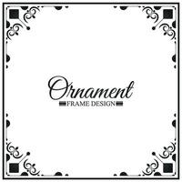 Elegant decorative frame design background vector