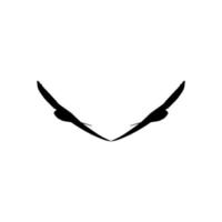 Flying Pair of the Swallow Bird Silhouette for Logo, Pictogram, Website. Art Illustration or Graphic Design Element. Vector Illustration