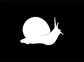 Snails are also called Escargot Silhouette for Logo, Art Illustration, Apps, Website or Graphic Design Element. Vector Illustration