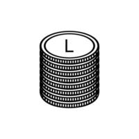 Honduras Currency Symbol, Honduran Lempira Icon, HNL Sign. Vector Illustration