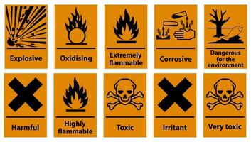 Hazard pictograph acute toxicity Royalty Free Vector Image