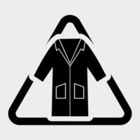 icono de ppe signo de símbolo de delantal de ropa aislar sobre fondo blanco, ilustración vectorial eps.10 vector