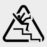 Beware Step Symbol Isolate On White Background,Vector Illustration EPS.10 vector