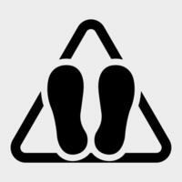 Do Not Walk Or Stand Here Symbol Sign Isolate on White Background,Vector Illustration vector