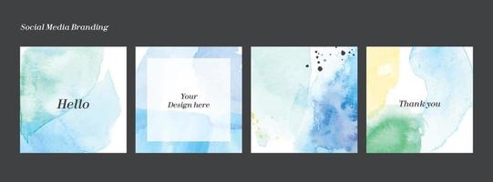 Watercolor abstract background vector