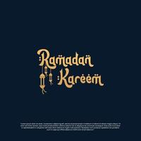 ramadan kareem template design for banner and poster vector