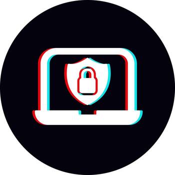 icono de vector de seguridad de datos