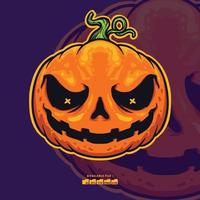 Pumpkin Head Illustration vector