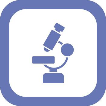 icono de vector de microscopio