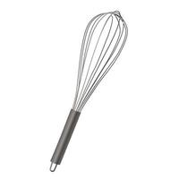 Whisk isolated on the white background. Cook tool, cookware, stuff. Flat graphic vector illustration