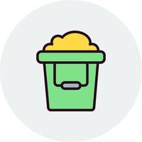 Sand Bucket Vector Icon