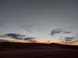 Desert landscape with sky photo