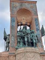 Ottoman Statue in Taksim Square Istanbul Turkey photo