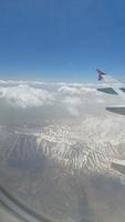 Lebanese mountains airplane view photo