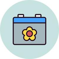 Spring Calendar Vector Icon