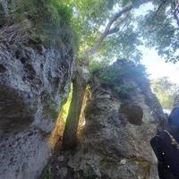 hermosa natural paisaje con montañas foto