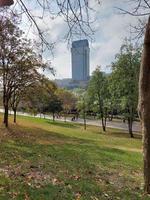 Public student park in Istanbul Turkey photo