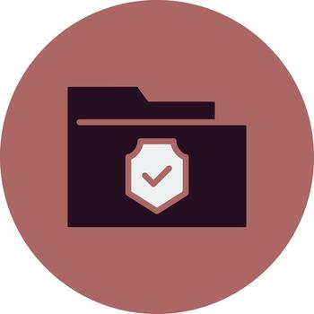 carpeta cifrado vector icono