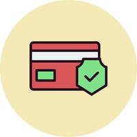 Secured Credit Card Vector Icon