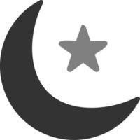 icono de vector de media luna