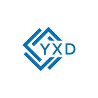 YXD abstract technology logo design on white background. YXD creative initials letter logo concept. vector
