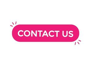 contact us button vectors.sign label speech bubble contact us vector