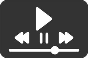 icono de vector de reproductor de video