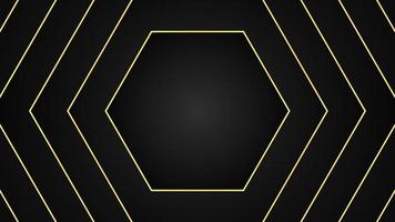 Black Elegant Hexagon Background vector