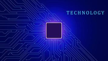 Electronic circuit board with microchip technology. Network connection background. Vector illustration. EPS 10.