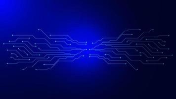 Electronic circuit board technology concept background. Abstract blue technology background template design. Vector illustration. EPS 10.