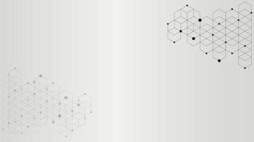 Hexagon pattern and geometric shapes abstract background for science, medicine, technology and other. Vector illustration. EPS 10.