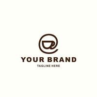 coffee cup logo in symbol shape suitable for your coffee shop vector