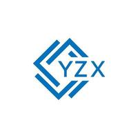 YZX technology letter logo design on white background. YZX creative initials technology letter logo concept. YZX technology letter design. vector