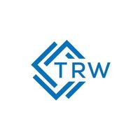 trw tecnología letra logo diseño en blanco antecedentes. trw creativo iniciales tecnología letra logo concepto. trw tecnología letra diseño. vector